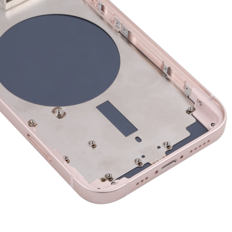Back Housing Cover with SIM Card Tray & Side  Keys & Camera Lens for iPhone 13(Pink) - Back Cover by PMC TechLife | Online Shopping South Africa | PMC TechLife