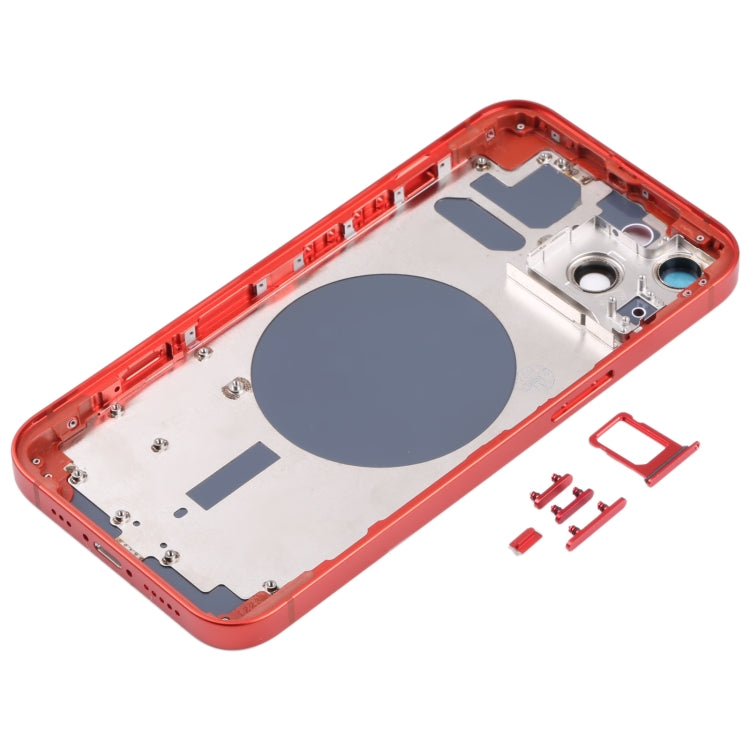 Back Housing Cover with SIM Card Tray & Side  Keys & Camera Lens for iPhone 13(Red) - Back Cover by PMC TechLife | Online Shopping South Africa | PMC TechLife