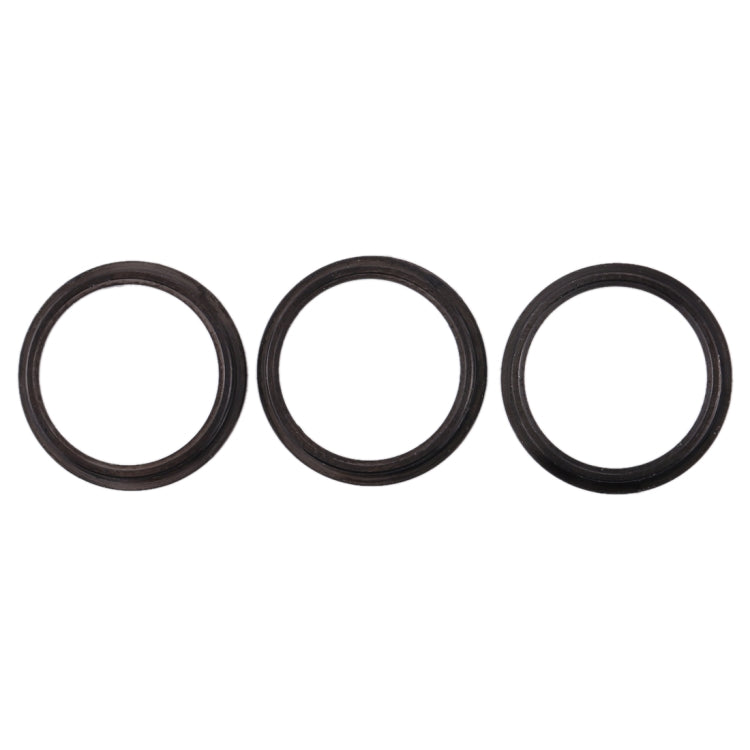 3 PCS Rear Camera Glass Lens Metal Protector Hoop Ring for iPhone 11 Pro & 11 Pro Max(Grey) - Camera Series by PMC TechLife | Online Shopping South Africa | PMC TechLife
