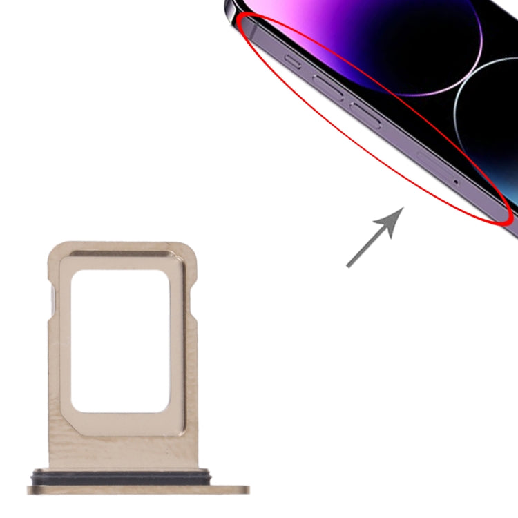 SIM Card Tray for iPhone 14 Pro Max (Gold) - free shipping - PMC TechLife - Order now!
