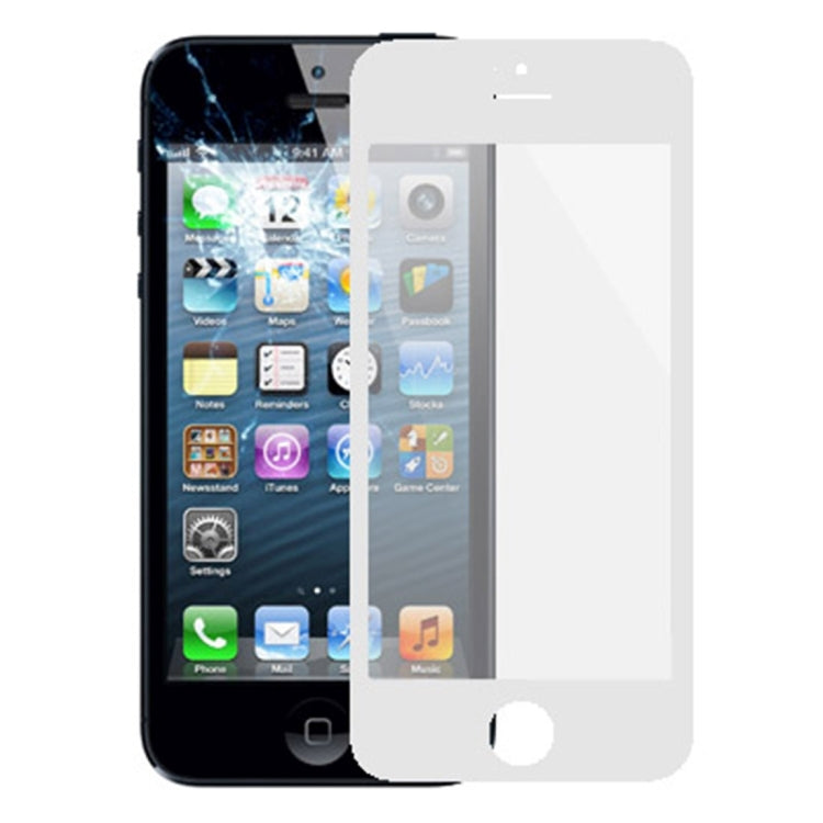 10 PCS for iPhone 5 & 5S Front Screen Outer Glass Lens(White) - iPhone 5 Parts by PMC Jewellery | Online Shopping South Africa | PMC Jewellery
