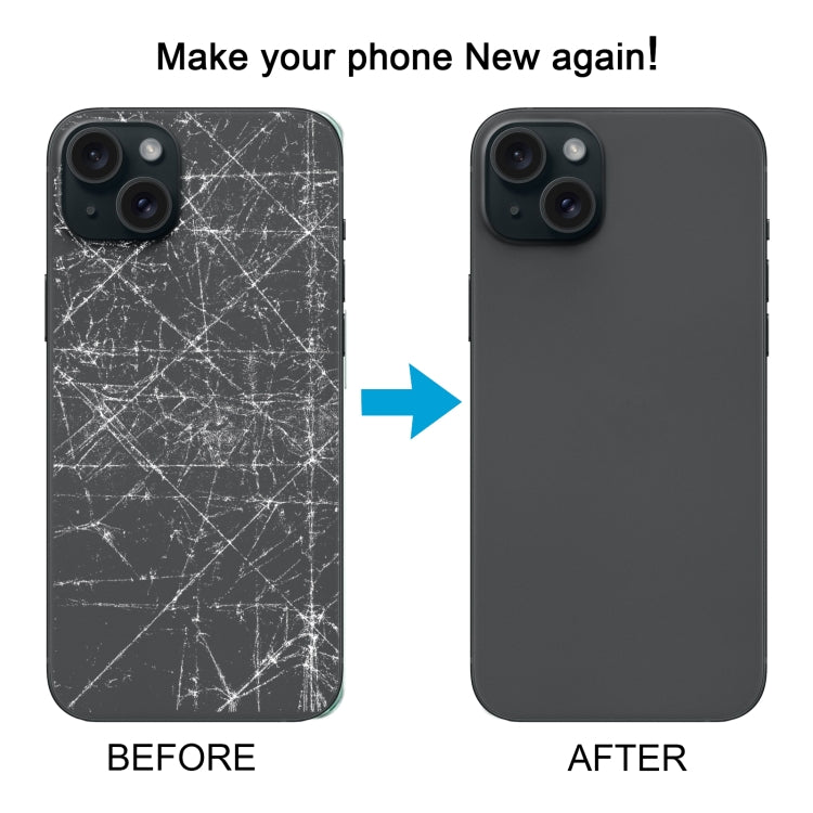 For iPhone 15 Plus Glass Battery Back Cover(Black) -  by PMC TechLife | Online Shopping South Africa | PMC TechLife