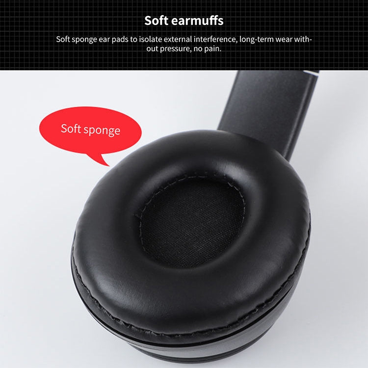 P47 Foldable Wireless Bluetooth Headphone with 3.5mm Audio Jack, Support MP3 / FM / Call (Green) - Headset & Headphone by PMC TechLife | Online Shopping South Africa | PMC TechLife