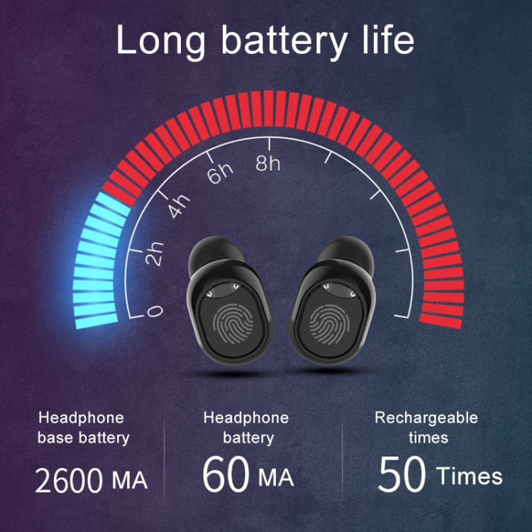 G10 TWS Bluetooth 5.0 Wireless Bluetooth Earphone with Charging Box, Support Digital Display & HD Call & Power Bank(Blue) - TWS Earphone by PMC TechLife | Online Shopping South Africa | PMC TechLife
