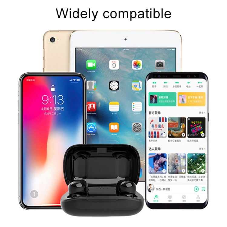 L-21 9D Sound Effects Bluetooth 5.0 Touch Wireless Bluetooth Earphone with Charging Box, Support HD Call (Pink) - Bluetooth Earphone by PMC TechLife | Online Shopping South Africa | PMC TechLife