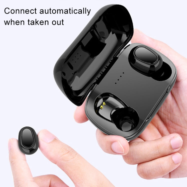 L-21 9D Sound Effects Bluetooth 5.0 Touch Wireless Bluetooth Earphone with Charging Box, Support HD Call (Pink) - Bluetooth Earphone by PMC TechLife | Online Shopping South Africa | PMC TechLife