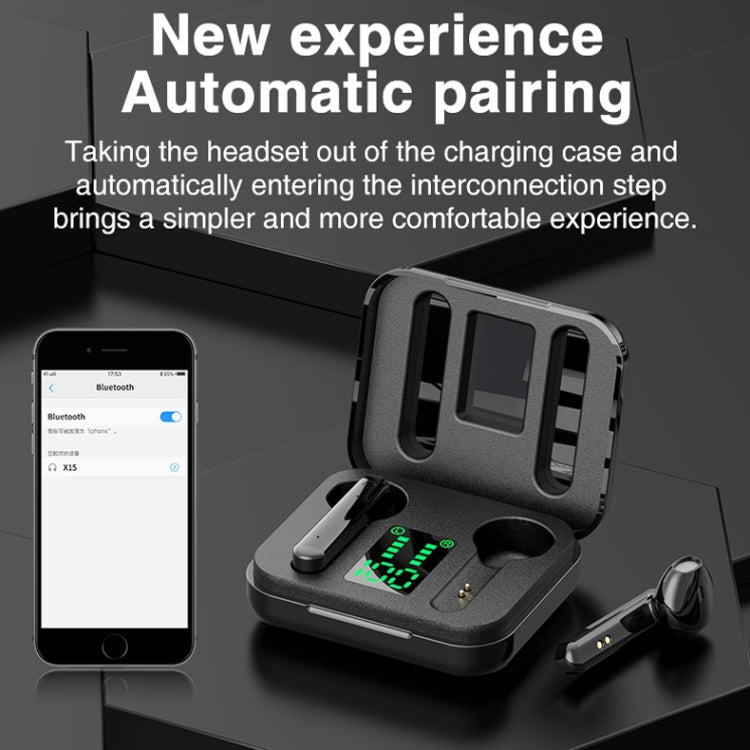 P100pro TWS Bluetooth 5.0 Touch Wireless Bluetooth Earphone with Charging Box & LED Smart Digital Display, Support Siri & Call(White) - TWS Earphone by PMC TechLife | Online Shopping South Africa | PMC TechLife