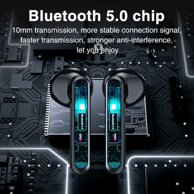 P100pro TWS Bluetooth 5.0 Touch Wireless Bluetooth Earphone with Charging Box & LED Smart Digital Display, Support Siri & Call(White) - TWS Earphone by PMC TechLife | Online Shopping South Africa | PMC TechLife