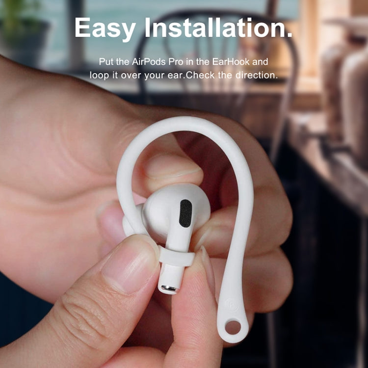 For AirPods 1 / 2 / Pro Anti-lost Silicone Earphone Ear-hook(White) - Anti-lost & Holder by PMC TechLife | Online Shopping South Africa | PMC TechLife