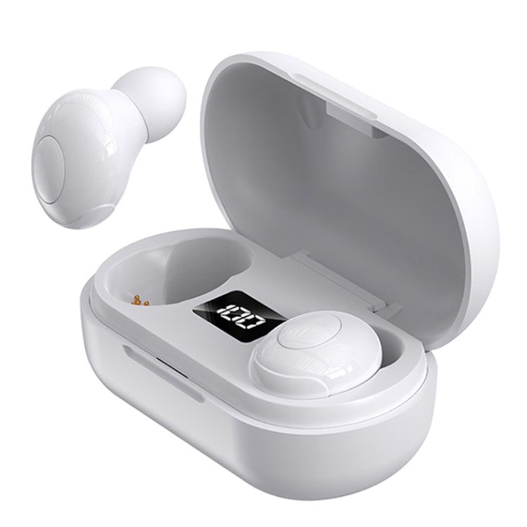 T8 TWS Intelligent Noise Cancelling IPX6 Waterproof Bluetooth Earphone with Magnetic Charging Box & Digital Display, Support Automatic Pairing & HD Call & Voice Assistant(White) - TWS Earphone by PMC Jewellery | Online Shopping South Africa | PMC Jewellery