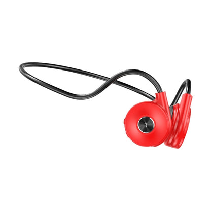 M-1 Back-mounted Touch Noise Reduction Bone Conduction Bluetooth Earphone with Detachable Microphone (Red) - Headset & Headphone by PMC Jewellery | Online Shopping South Africa | PMC Jewellery