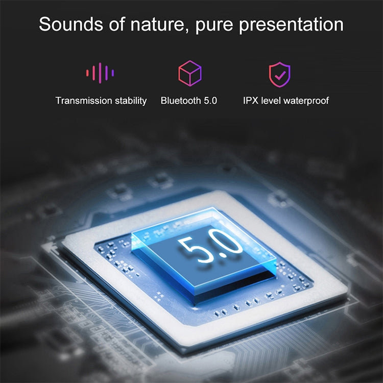 DT-5 IPX Waterproof Bluetooth 5.0 Wireless Bluetooth Earphone with Magnetic Charging Box, Support Call & Power Bank Function(Black) - Bluetooth Earphone by PMC TechLife | Online Shopping South Africa | PMC TechLife