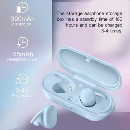 DT-7 IPX Waterproof Bluetooth 5.0 Wireless Bluetooth Earphone with 300mAh Magnetic Charging Box, Support Call(Pink) - Bluetooth Earphone by PMC Jewellery | Online Shopping South Africa | PMC Jewellery