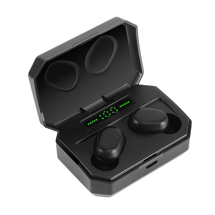 DT-14 Wireless Two Ear Bluetooth Headset Supports Touch & Smart Magnetic Charging & Power On Automatic Pairing(Black) - Bluetooth Earphone by PMC TechLife | Online Shopping South Africa | PMC TechLife