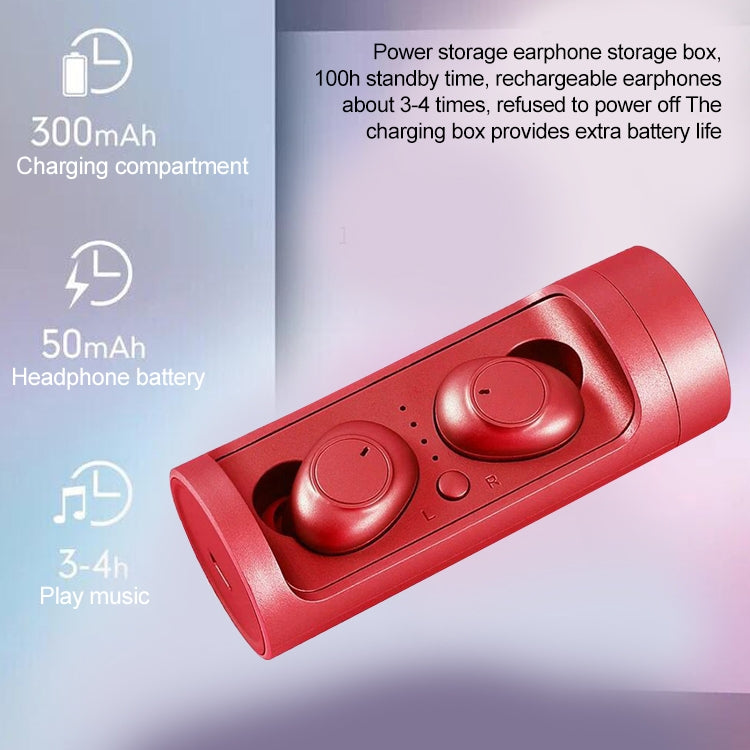 DT-15 Wireless Two Ear Bluetooth Headset Supports Touch & Smart Magnetic Charging & Power On Automatic Pairing (Green) - Bluetooth Earphone by PMC TechLife | Online Shopping South Africa | PMC TechLife