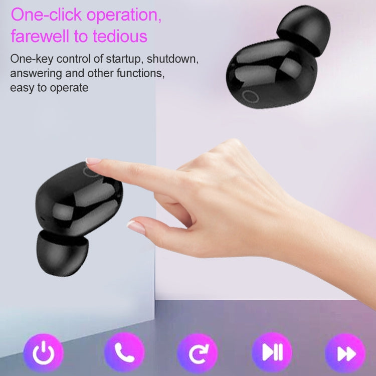 Dt-18 Wireless Two Ear Bluetooth Headset With 2000mAh Charging Cabin & Touch & Intelligent Magnetic Suction Charging (White) - Bluetooth Earphone by PMC TechLife | Online Shopping South Africa | PMC TechLife
