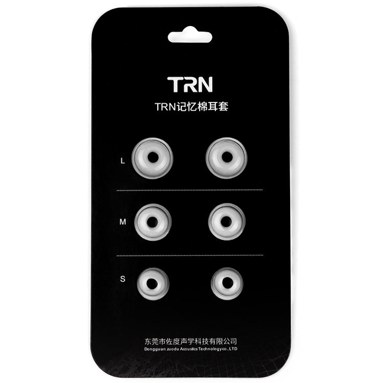 TRN Earphone Silicone Memory Foam Earplug(Grey) - Anti-dust & Ear Caps by TRN | Online Shopping South Africa | PMC TechLife | Buy Now Pay Later Mobicred