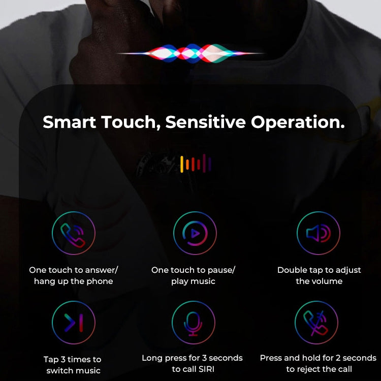 J18 Bluetooth 5.0 TWS Wireless Binaural Bluetooth Earphone with Charging Box(Rose Gold) - TWS Earphone by PMC TechLife | Online Shopping South Africa | PMC TechLife