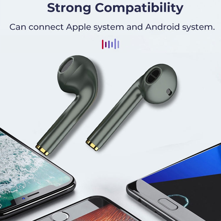 J18 Bluetooth 5.0 TWS Wireless Binaural Bluetooth Earphone with Charging Box(Rose Gold) - TWS Earphone by PMC TechLife | Online Shopping South Africa | PMC TechLife