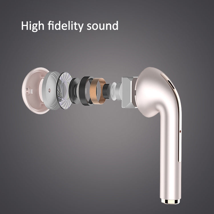 J18 Bluetooth 5.0 TWS Wireless Binaural Bluetooth Earphone with Charging Box(Rose Gold) - TWS Earphone by PMC TechLife | Online Shopping South Africa | PMC TechLife