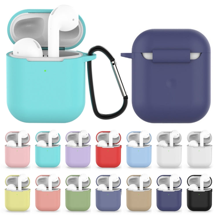 Wireless Earphones Shockproof Silicone Protective Case for Apple AirPods 1 / 2(Black) - For AirPods 1/2 by PMC TechLife | Online Shopping South Africa | PMC TechLife | Buy Now Pay Later Mobicred