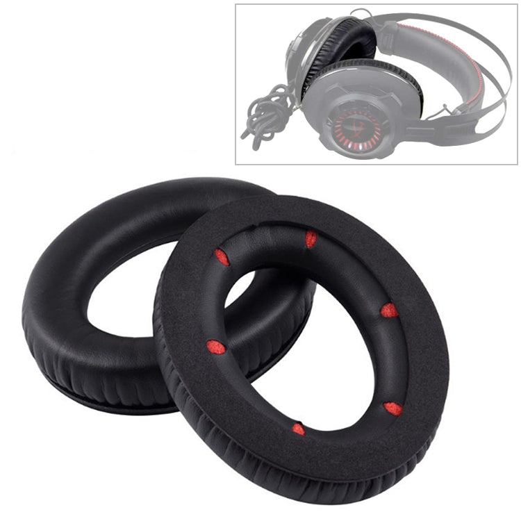 2 PCS For Kingston Hyper X Cloud Revolver S Soft Sponge Earphone Protective Cover Earmuffs (Red) - Earmuff & Pad by PMC TechLife | Online Shopping South Africa | PMC TechLife