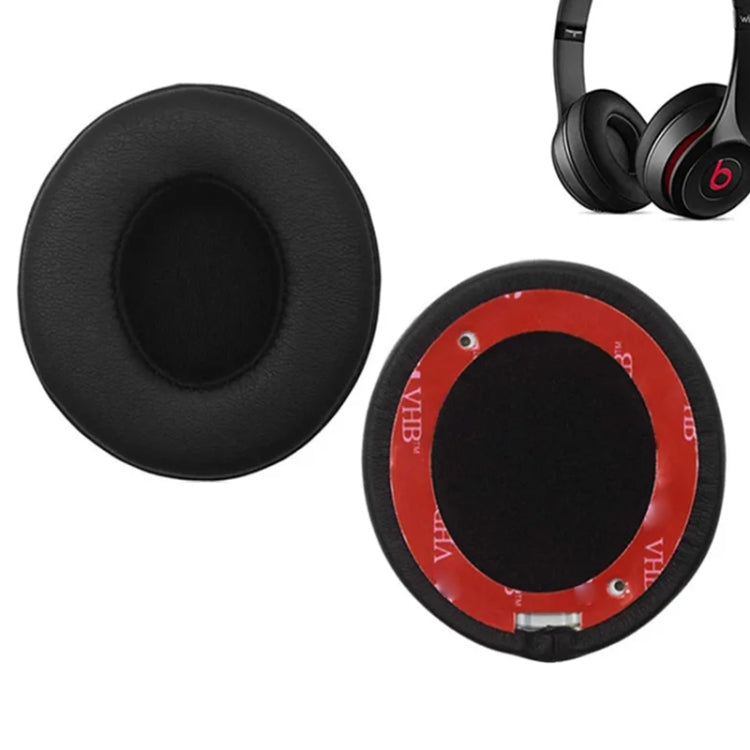 1 Pair Soft Sponge Earmuff Headphone Jacket for Beats Solo 2.0 / 3.0, Bluetooth Version(Black) - Earmuff & Pad by PMC TechLife | Online Shopping South Africa | PMC TechLife