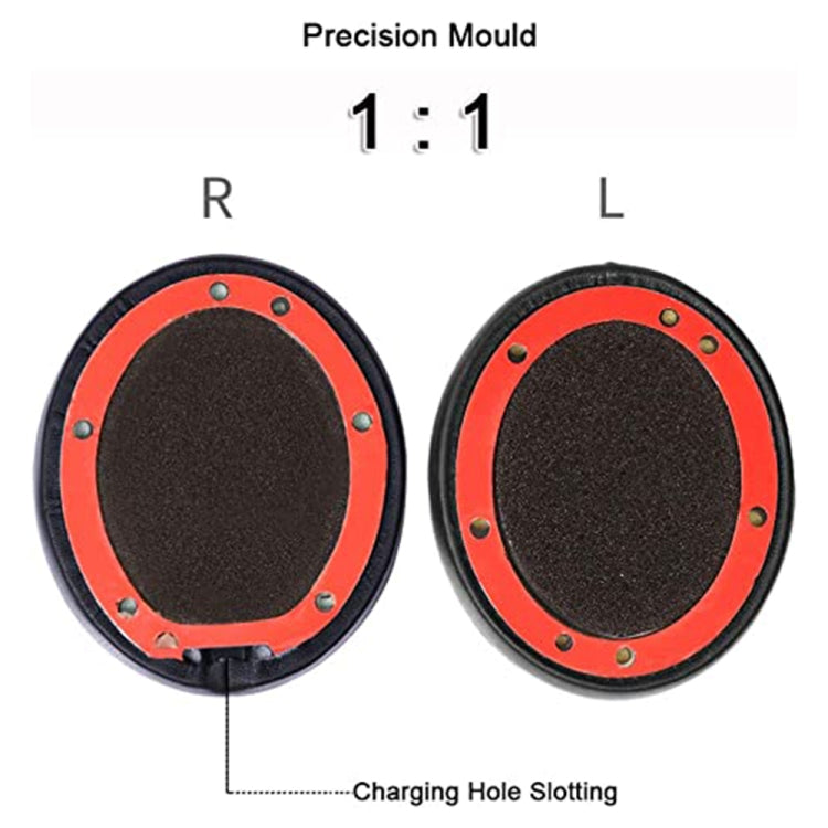1 Pair Soft Sponge Earmuff Headphone Jacket for Beats Solo 2.0, Wired Version(Black) - Earmuff & Pad by PMC TechLife | Online Shopping South Africa | PMC TechLife