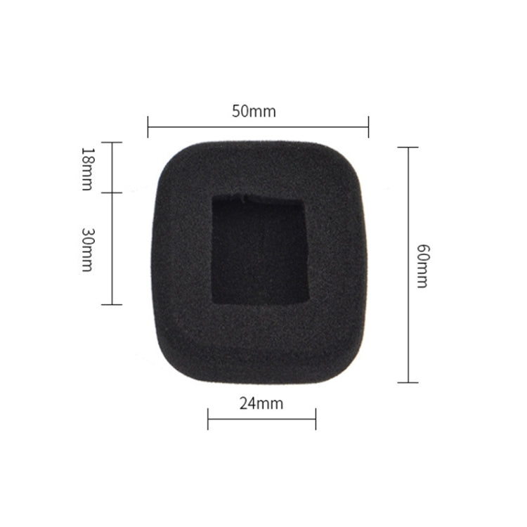2 PCS For Shinco S01 Headphone Protective Cover Square Sponge Cover Earmuffs - Earmuff & Pad by PMC TechLife | Online Shopping South Africa | PMC TechLife