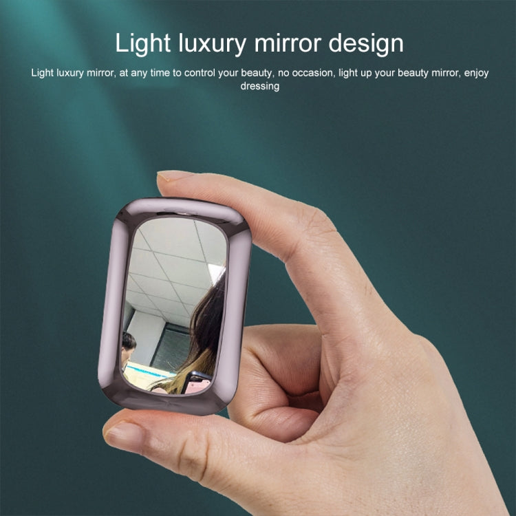 M23 Little Devil Pattern Intelligent Noise Reduction Touch Bluetooth Earphone with Three-screen Battery Display & Mirror Charging Box, Support HD Call & Siri (Pink) - Bluetooth Earphone by PMC TechLife | Online Shopping South Africa | PMC TechLife