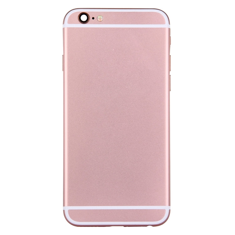 Full Housing Back Cover with Power Button & Volume Button Flex Cable for iPhone 6(Rose Gold) - iPhone 6/6 Plus Parts by PMC TechLife | Online Shopping South Africa | PMC TechLife