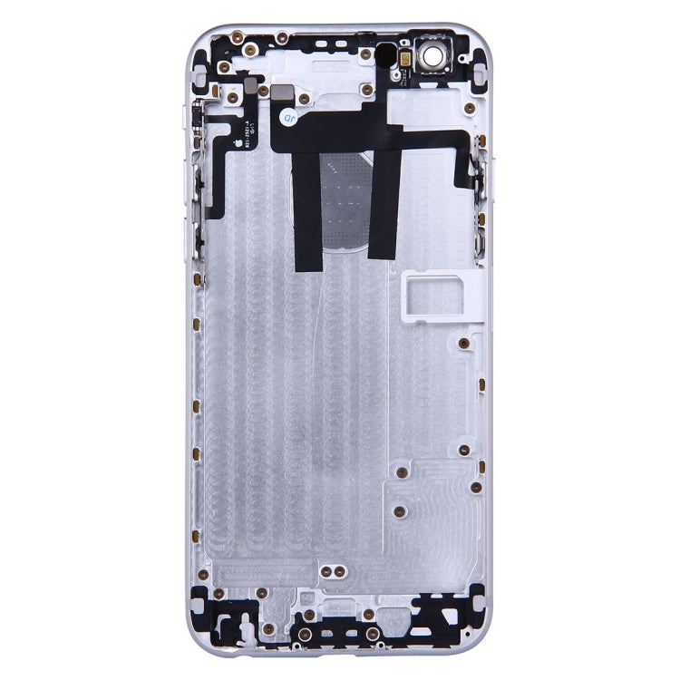 Full Housing Back Cover with Power Button & Volume Button Flex Cable for iPhone 6(Silver) - iPhone 6/6 Plus Parts by PMC Jewellery | Online Shopping South Africa | PMC Jewellery