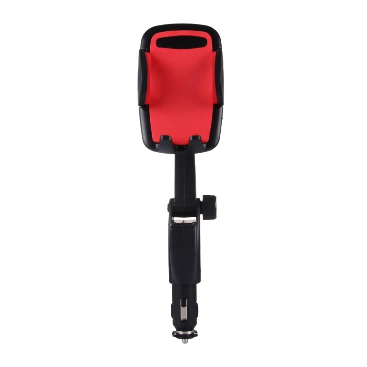 HC006 2 in 1 Car Charger & 360 Rotation Holder, For iPhone, Galaxy, Huawei, Xiaomi, LG, HTC and other Smartphones of width 47-92mm Smartphone(Red) - Car Holders by PMC Jewellery | Online Shopping South Africa | PMC Jewellery