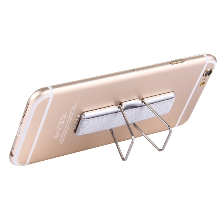 2 in 1 Adjustable Universal Mini Adhesive Holder Stand + Slim Finger Grip, Size: 7.3 x 2.2 x 0.3 cm(Grey) - Ring Holder by PMC TechLife | Online Shopping South Africa | PMC TechLife