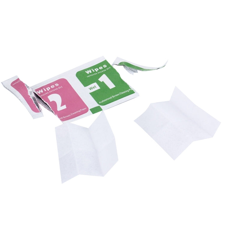 100 PCS Dry-Wet Wipes Screen Protectors Accessories Alcohol for Pad Mobile Phone Watch Screen Cleaning Cloth - Others by DIYLooks | Online Shopping South Africa | PMC Jewellery