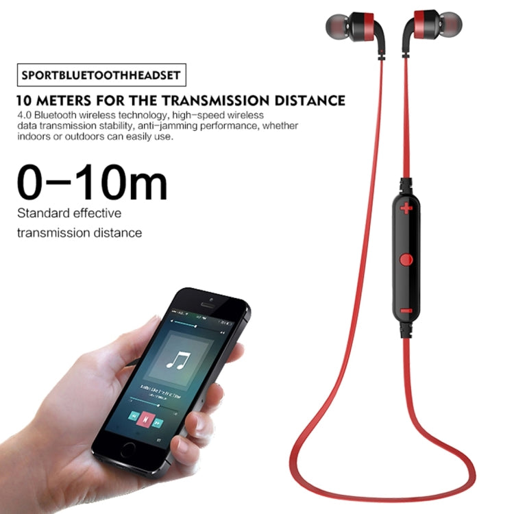 AWEI A960BL Wireless Sport Bluetooth Earphone with Wire Control, Support Handfree Call(Silver) - Bluetooth Earphone by awei | Online Shopping South Africa | PMC Jewellery | Buy Now Pay Later Mobicred