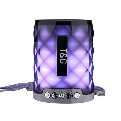 T&G TG155 Bluetooth 4.2 Mini Portable Wireless Bluetooth Speaker with Colorful Lights(Grey) - Mini Speaker by T&G | Online Shopping South Africa | PMC Jewellery | Buy Now Pay Later Mobicred