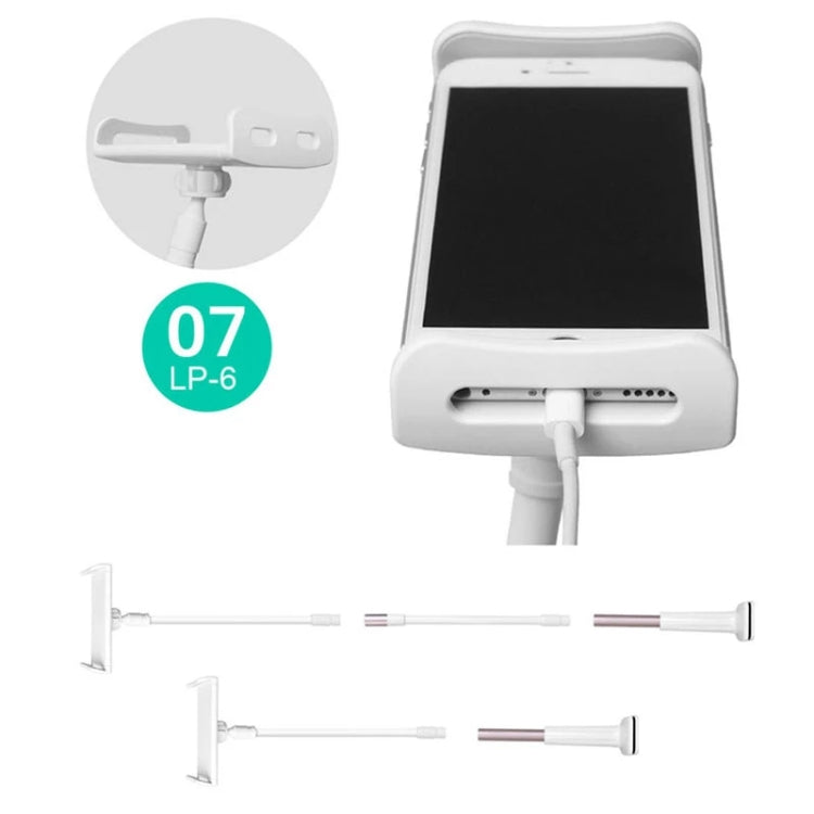 UBN-20 Universal 360 Degrees Rotating Detachable Three-stage Lazy Bracket Mobile Phone / Tablet Desktop Bracket (Silver) - Desktop Holder by PMC TechLife | Online Shopping South Africa | PMC TechLife