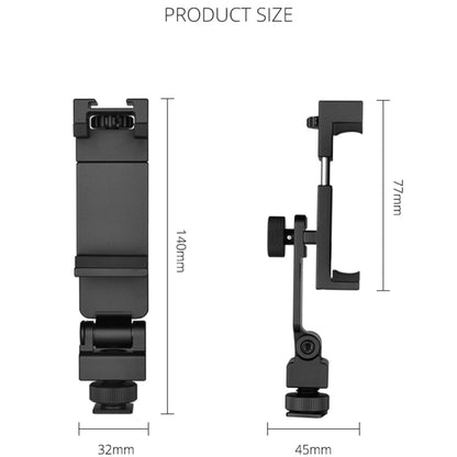 YELANGU PC10 360 Degree Rotating Horizontal Vertical Shooting Phone Clamp Holder Bracket (Black) - Desktop Holder by YELANGU | Online Shopping South Africa | PMC Jewellery