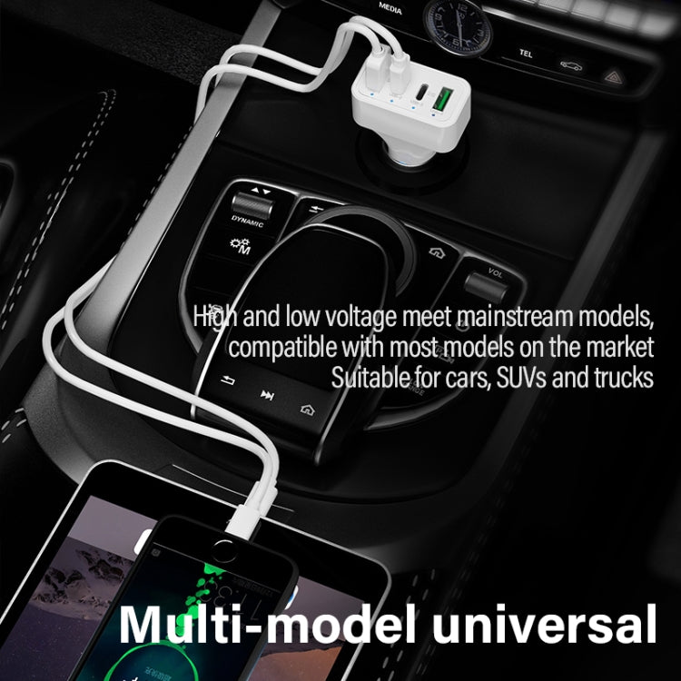 WLX-K26 40W Dual PD + Dual QC Multi-function Car Charger - Car Charger by PMC TechLife | Online Shopping South Africa | PMC TechLife
