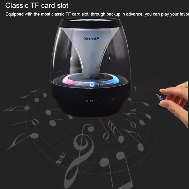 SHABA VS-18 Bluetooth 4.2 Multi-function Portable Small Magic Lamp Colorful Wireless Bluetooth Speaker (Black) - free shipping - PMC TechLife - Order now!