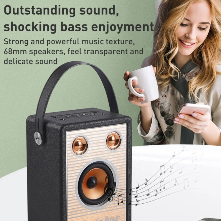 Handheld Wireless Bluetooth Speaker (Brown) - Desktop Speaker by PMC TechLife | Online Shopping South Africa | PMC TechLife