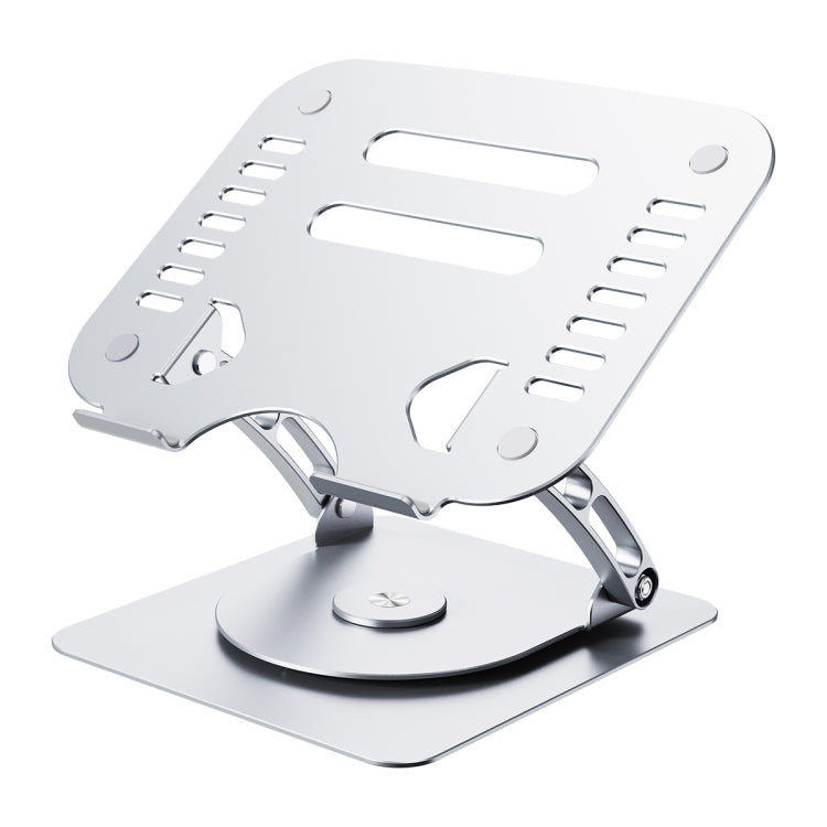 R- JUST HZ08-1 Rotating Two Holes Lifting Laptop Stand (Silver) - MacBook Holder by R-JUST | Online Shopping South Africa | PMC Jewellery