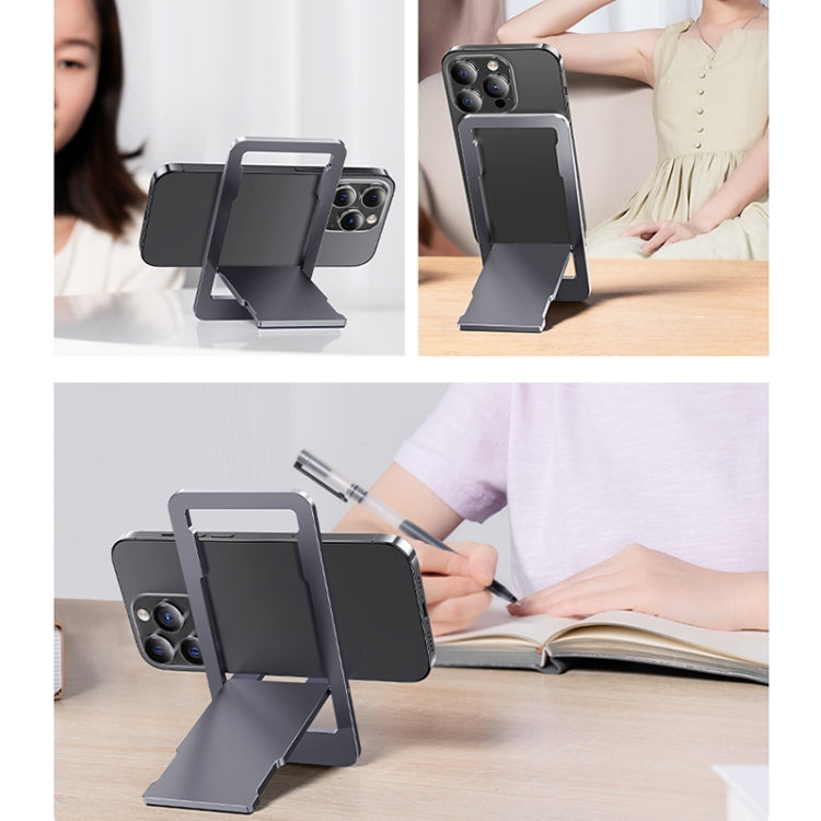 Benks L50 Foldable Card Type Aluminum Alloy Phone Holder (Grey) - Desktop Holder by Benks | Online Shopping South Africa | PMC Jewellery