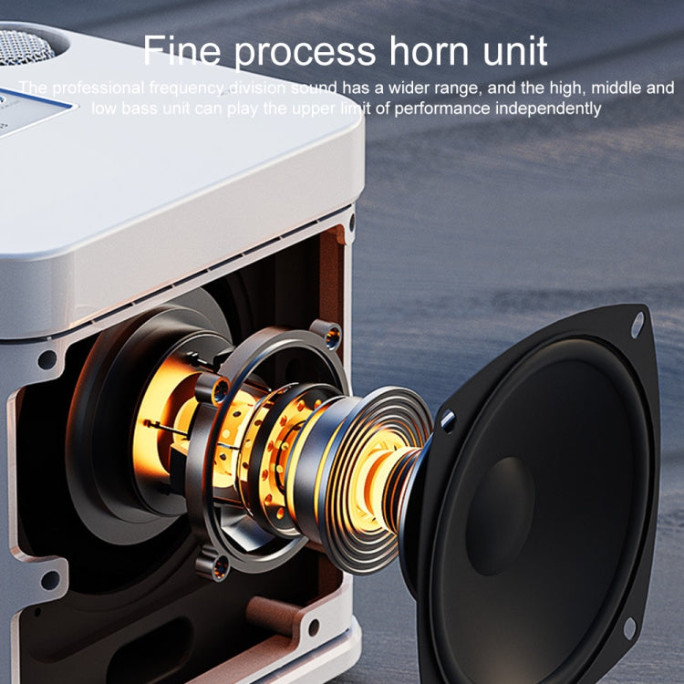 YS-203 Bluetooth Karaoke Speaker Wireless Microphone(Black) - Microphone by PMC TechLife | Online Shopping South Africa | PMC TechLife