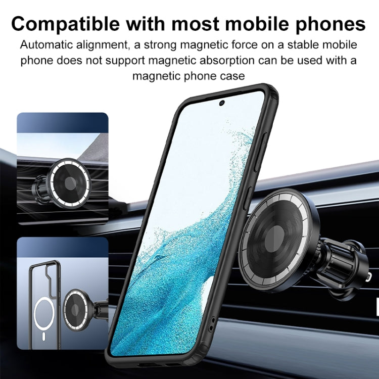 wlons Air Outlet Transparent Magnetic Wireless Charging Car Holder - Wireless Charger Holders by wlons | Online Shopping South Africa | PMC Jewellery