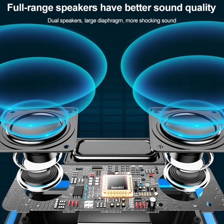 EBS-308 Outdoor Portable Mini Wireless Bluetooth Subwoofer Speaker(Blue) - Waterproof Speaker by PMC TechLife | Online Shopping South Africa | PMC TechLife