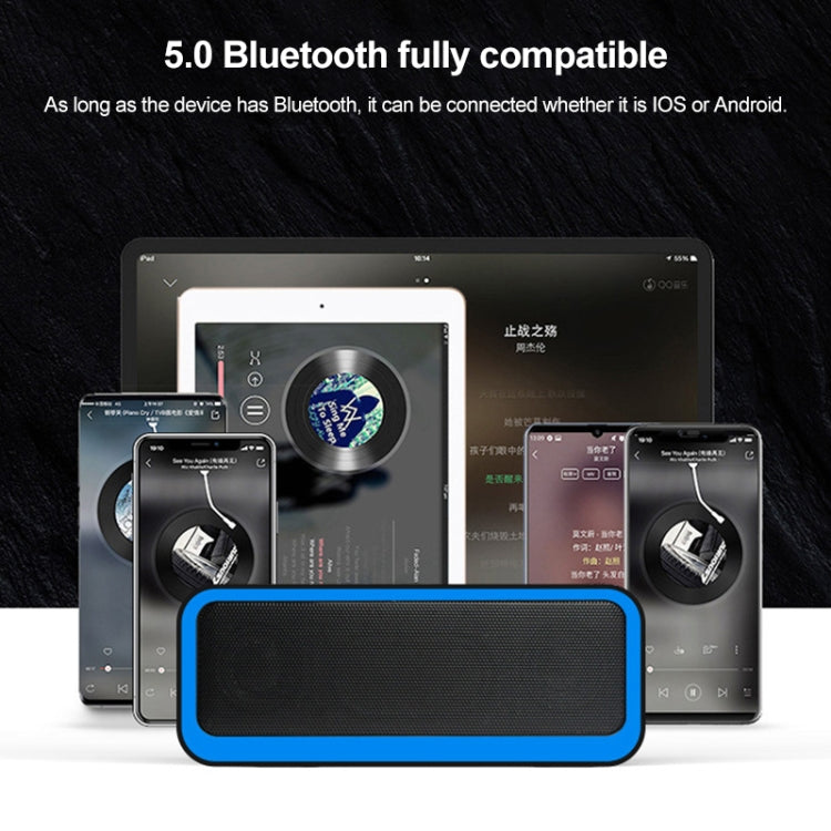 EBS-308 Outdoor Portable Mini Wireless Bluetooth Subwoofer Speaker(Blue) - Waterproof Speaker by PMC TechLife | Online Shopping South Africa | PMC TechLife
