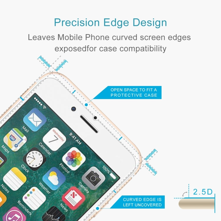 10 PCS for iPhone 8 Plus & iPhone 7 Plus 0.26mm 9H Surface Hardness 2.5D Explosion-proof Tempered Glass Non-full Screen Film - iPhone 8 Plus & 7 Plus Tempered Glass by PMC TechLife | Online Shopping South Africa | PMC TechLife