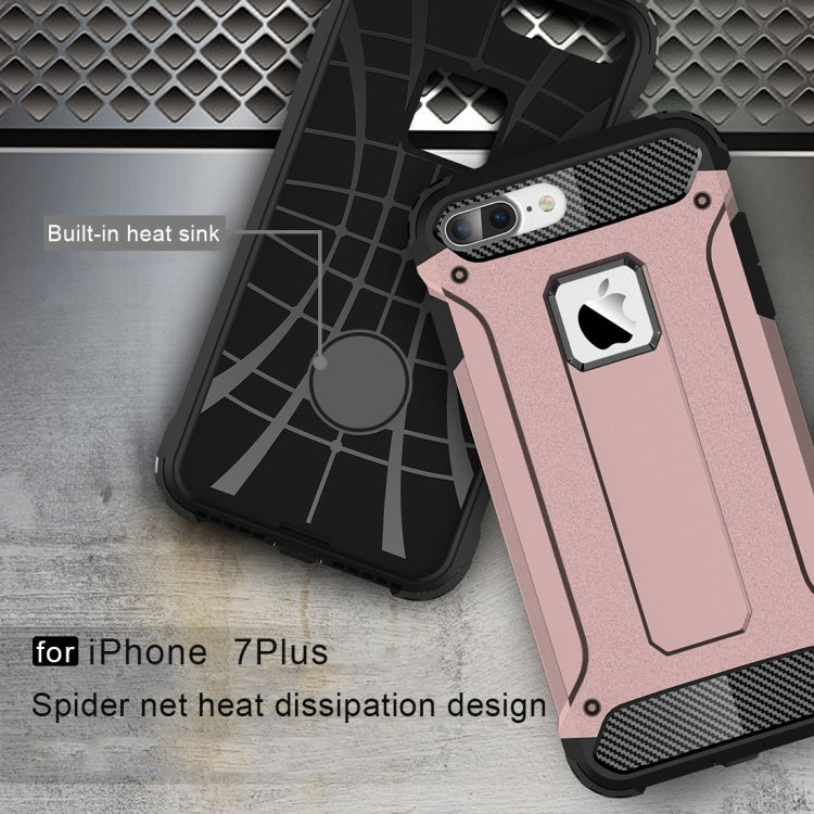 For iPhone 7 Plus Magic Armor TPU + PC Combination Case(Rose Gold) - free shipping - PMC TechLife - Order now!
